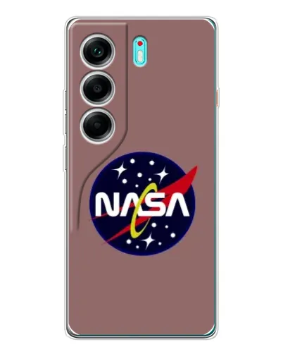 Чехол для TECNO Camon 40 с картинкой «NASA — ретро космос»