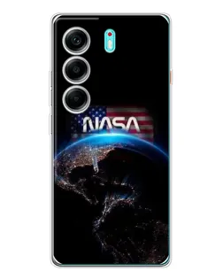 Чехол для TECNO Camon 40 с картинкой «Земля из космоса NASA»