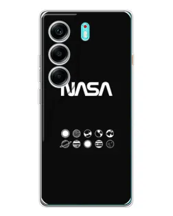Чехол для TECNO Camon 40 с картинкой «NASA — технический принт»