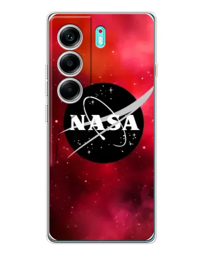 Чехол для TECNO Camon 40 с картинкой «NASA — красная туманность»
