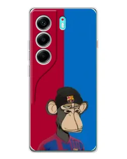 Чехол для TECNO Camon 40 с картинкой «Bored Ape — фанат Барсы»