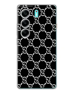Чехол для TECNO Camon 40 с картинкой «Gucci — сетчатый паттерн»