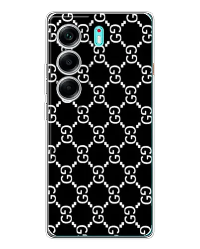 Чехол для TECNO Camon 40 с картинкой «Gucci — сетчатый паттерн»