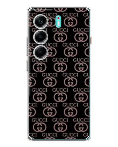 Чехол для TECNO Camon 40 с картинкой «Классическая монограмма Gucci»