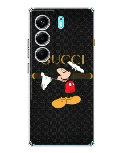 Чехол для TECNO Camon 40 с картинкой «Микки Маус Gucci»