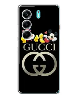 Чехол для TECNO Camon 40 с картинкой «Gucci — герои Disney»