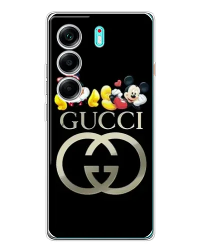 Чехол для TECNO Camon 40 с картинкой «Gucci — герои Disney»