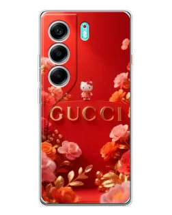 Чехол для TECNO Camon 40 с картинкой «Gucci — золотой сад»