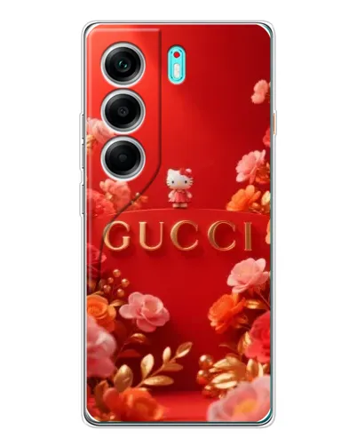 Чехол для TECNO Camon 40 с картинкой «Gucci — золотой сад»