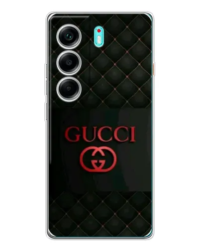 Чехол для TECNO Camon 40 с картинкой «Gucci — стеганый черный»