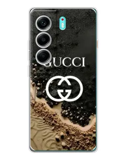 Чехол для TECNO Camon 40 с картинкой «Gucci — песчаные дюны»