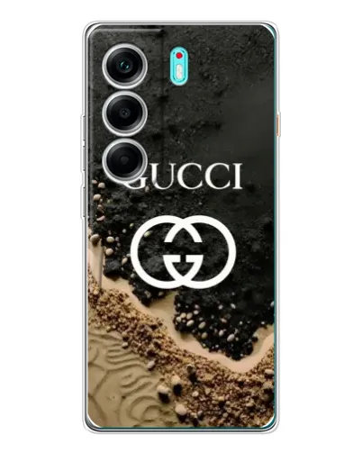 Чехол для TECNO Camon 40 с картинкой «Gucci — песчаные дюны»