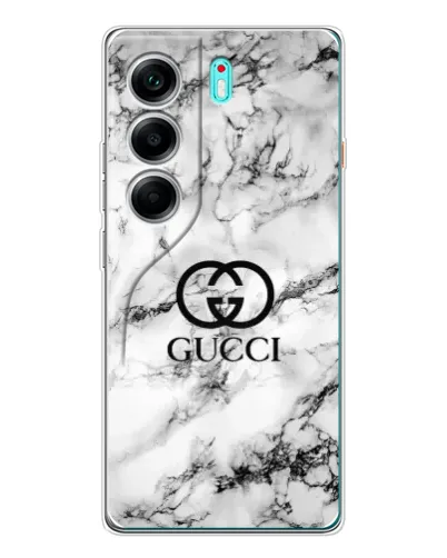Чехол для TECNO Camon 40 с картинкой «Gucci — мраморный шик»