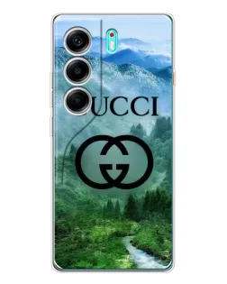 Чехол для TECNO Camon 40 с картинкой «Gucci — горный пейзаж»