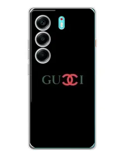 Чехол для TECNO Camon 40 с картинкой «Gucci — красный градиент»