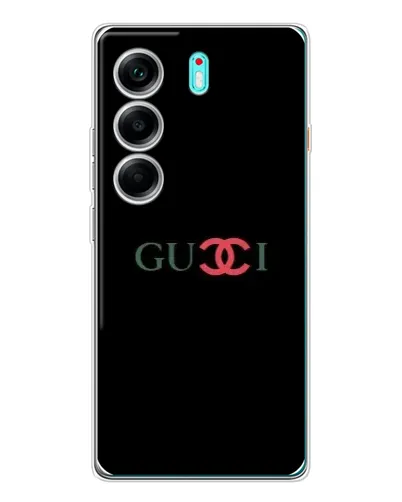 Чехол для TECNO Camon 40 с картинкой «Gucci — красный градиент»