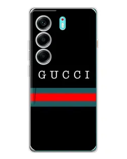 Чехол для TECNO Camon 40 с картинкой «Gucci — красный пояс»