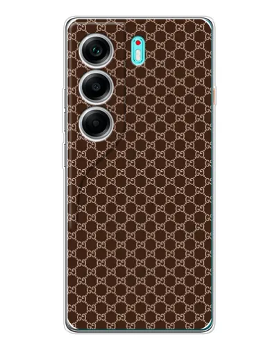 Чохол для TECNO Camon 40 з картинкою «Gucci — шоколадна сітка» Чохол для TECNO Camon 40 з картинкою «Gucci — шоколадна сітка»