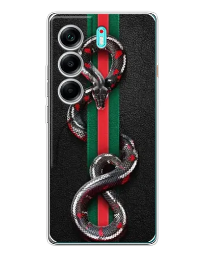 Чохол для TECNO Camon 40 з картинкою «Gucci — змія на смузі» Чохол для TECNO Camon 40 з картинкою «Gucci — змія на смузі»