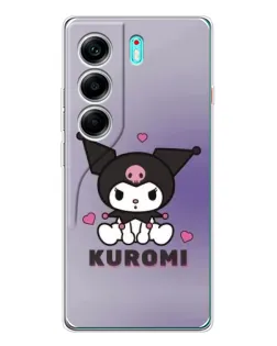 Чехол для TECNO Camon 40 с картинкой «Kuromi — фиолетовый арт»
