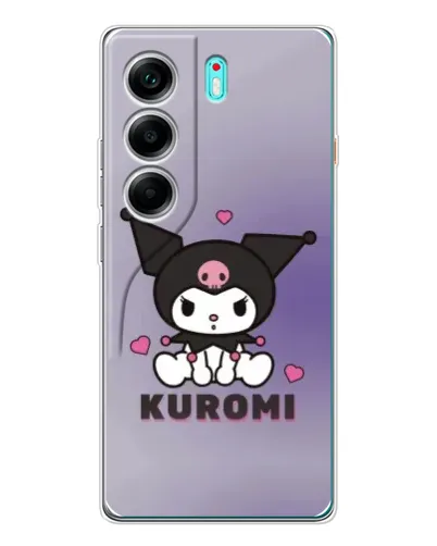 Чехол для TECNO Camon 40 с картинкой «Kuromi — фиолетовый арт» Чехол для TECNO Camon 40 с картинкой «Kuromi — фиолетовый арт»