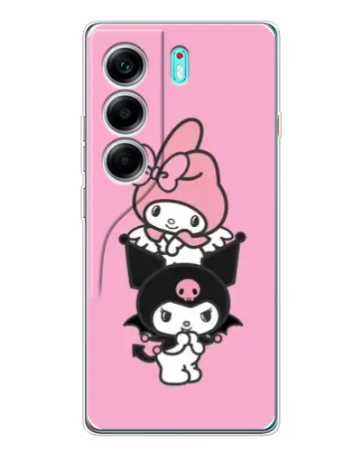 Чехол для TECNO Camon 40 с картинкой «My Melody и Kuromi» Чехол для TECNO Camon 40 с картинкой «My Melody и Kuromi»