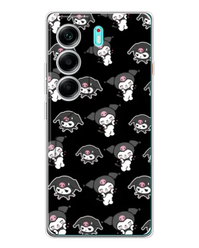 Чехол для TECNO Camon 40 с картинкой «Черный паттерн Kuromi» Чехол для TECNO Camon 40 с картинкой «Черный паттерн Kuromi»