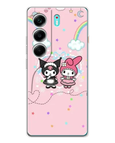Чехол для TECNO Camon 40 с картинкой «My Melody и Kuromi» Чехол для TECNO Camon 40 с картинкой «My Melody и Kuromi»