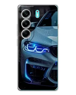 Чохол для TECNO Camon 40 з картинкою «Погляд BMW з синіми фарами» Чохол для TECNO Camon 40 з картинкою «Погляд BMW з синіми фарами»
