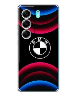 Чохол для TECNO Camon 40 з картинкою «Логотип BMW та неонові дуги» Чохол для TECNO Camon 40 з картинкою «Логотип BMW та неонові дуги»
