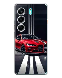 Чохол для TECNO Camon 40 з картинкою «Червона BMW на дорозі» Чохол для TECNO Camon 40 з картинкою «Червона BMW на дорозі»