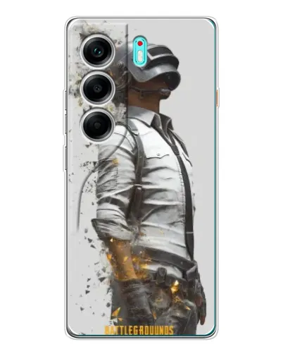 Чохол для TECNO Camon 40 з картинкою «PUBG — боєць у пилу» Чохол для TECNO Camon 40 з картинкою «PUBG — боєць у пилу»
