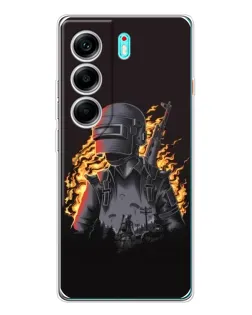 Чохол для TECNO Camon 40 з картинкою «PUBG — вогняний силует» Чохол для TECNO Camon 40 з картинкою «PUBG — вогняний силует»