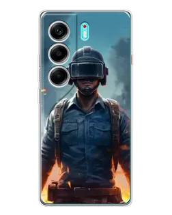 Чохол для TECNO Camon 40 з картинкою «PUBG — реалістичний герой» Чохол для TECNO Camon 40 з картинкою «PUBG — реалістичний герой»