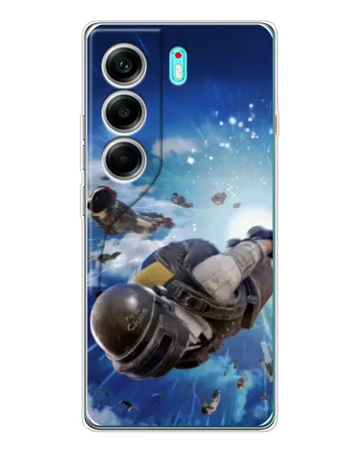 Чохол для TECNO Camon 40 з картинкою «Десант PUBG — стрибок» Чохол для TECNO Camon 40 з картинкою «Десант PUBG — стрибок»