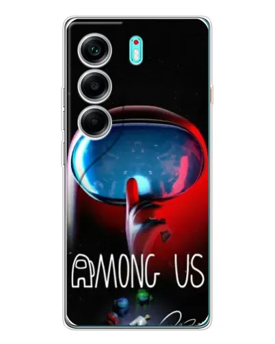 Чохол для TECNO Camon 40 з картинкою «Червоний імпостер — макро» Чохол для TECNO Camon 40 з картинкою «Червоний імпостер — макро»