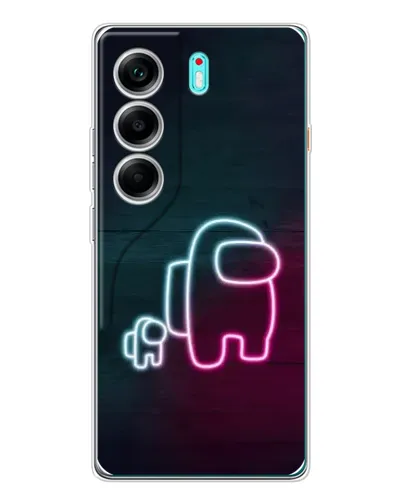 Чохол для TECNO Camon 40 з картинкою «Among Us неон-арт» Чохол для TECNO Camon 40 з картинкою «Among Us неон-арт»