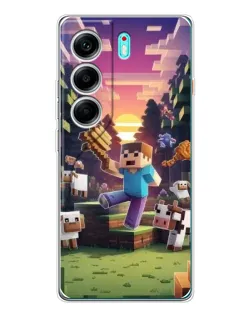 Чохол для TECNO Camon 40 з картинкою «Стів на фермі» Чохол для TECNO Camon 40 з картинкою «Стів на фермі»