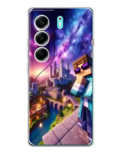 Чохол для TECNO Camon 40 з картинкою «Стів та космос» Чохол для TECNO Camon 40 з картинкою «Стів та космос»