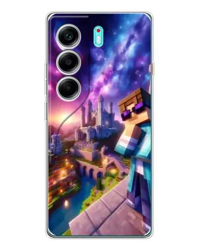 Чохол для TECNO Camon 40 з картинкою «Стів та космос»