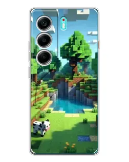 Чохол для TECNO Camon 40 з картинкою «Minecraft літній день»
