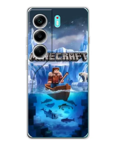 Чохол для TECNO Camon 40 з картинкою «Minecraft льодянийсвіт»