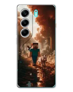 Чохол для TECNO Camon 40 з картинкою «Стів у лісі»