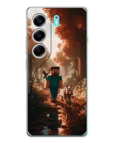 Чохол для TECNO Camon 40 з картинкою «Стів у лісі»