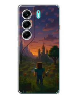 Чохол для TECNO Camon 40 з картинкою «Стів біля вежі»