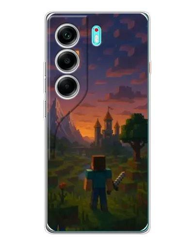 Чохол для TECNO Camon 40 з картинкою «Стів біля вежі»