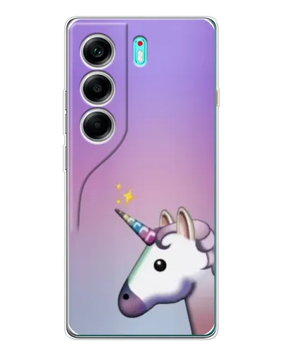 Чехол для TECNO Camon 40 с картинкой «Единорог градиент»