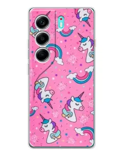 Чехол для TECNO Camon 40 с картинкой «Unicorn паттерн розовый» Чехол для TECNO Camon 40 с картинкой «Unicorn паттерн розовый»