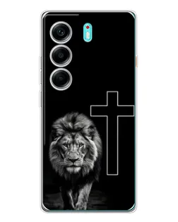 Чехол для TECNO Camon 40 с картинкой «Лев и Крест» Чехол для TECNO Camon 40 с картинкой «Лев и Крест»