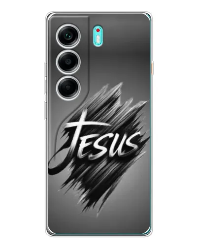 Чехол для TECNO Camon 40 с картинкой «Надпись Jesus Graffiti» Чехол для TECNO Camon 40 с картинкой «Надпись Jesus Graffiti»